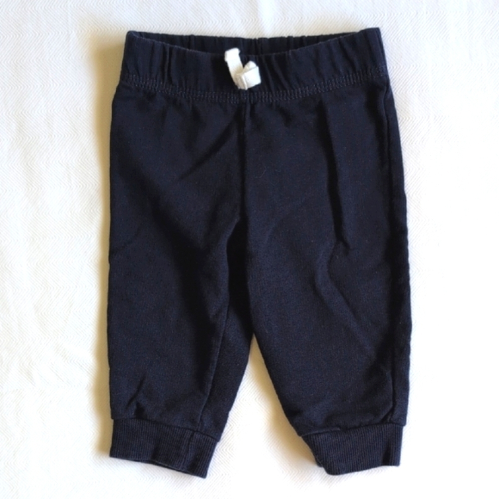 carters navy blue cotton comfy joggers pants 6 months baby boy